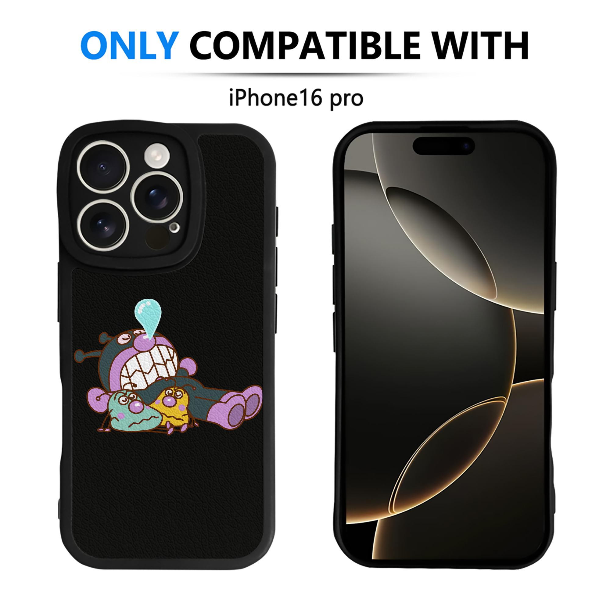 （画像用） アンパンマン Anpanman 【iPhone 16シリーズ対応】シリコンスマホケース（レザー調） 材質：シリコン